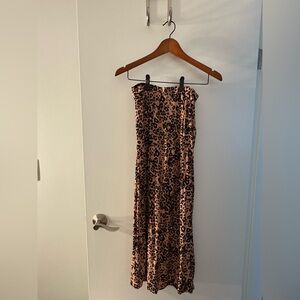 Wilfred Pink and Black Animal Print Dress